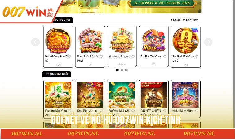 Nổ Hũ 007WIN 1 Đôi nét về nổ hũ 007WIN kịch tính