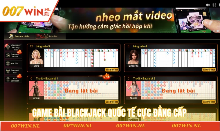 Game bài Blackjack quốc tế cực đẳng cấp