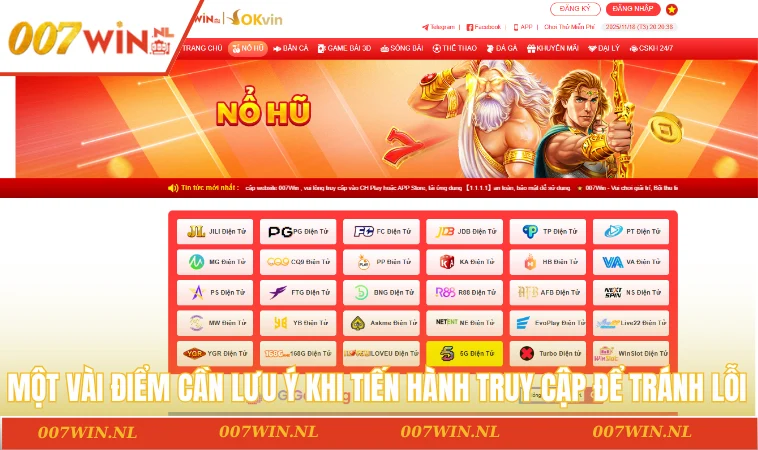 Một vài điểm cần lưu ý khi tiến hành truy cập để tránh lỗi