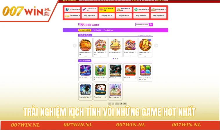 Trải nghiệm kịch tính với những game hot nhất